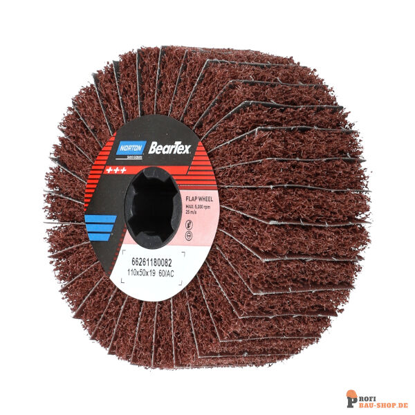 nortonschleifmittel/NORTON_schleifmittel_66261180082 Interleaf Flap Wheels Satinex Norton-Clean _ Blend-110x50x19.1 15_CRS_189040